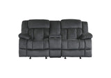 Laurelton Double Glider Reclining Love Seat with Center Console