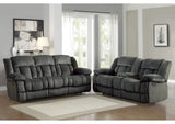 9636CC-2 Double Glider Reclining Love Seat with Center Console