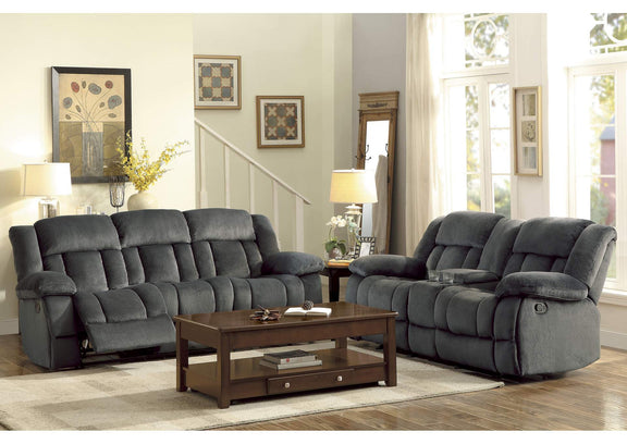 9636CC-2 Double Glider Reclining Love Seat with Center Console