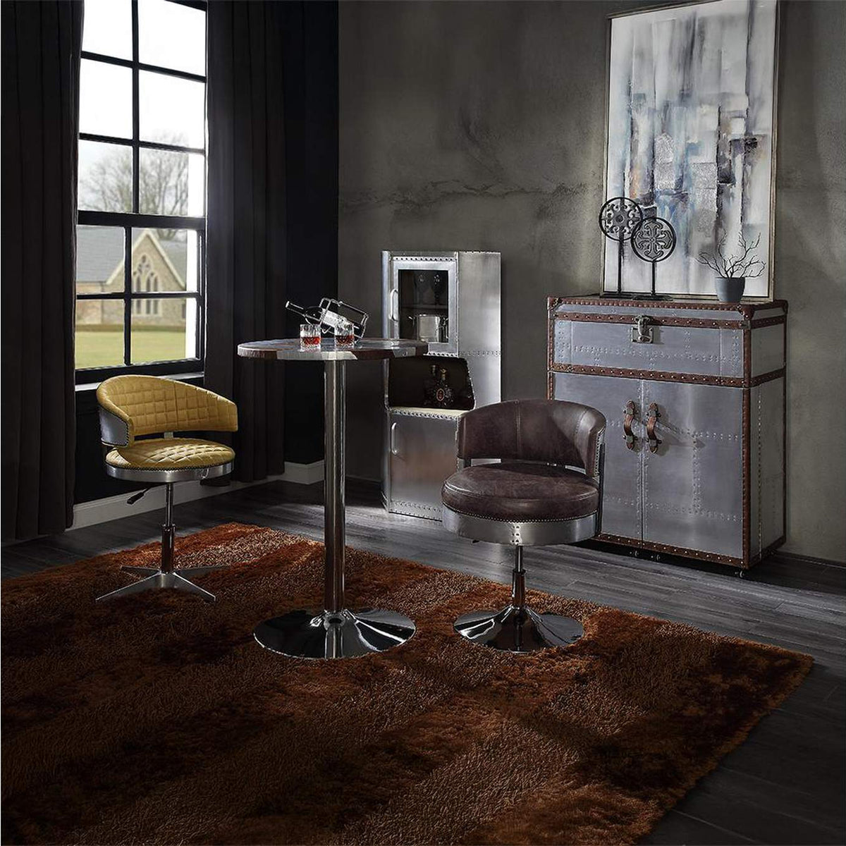 96470 Brancaster Adjustable Stool with Swivel