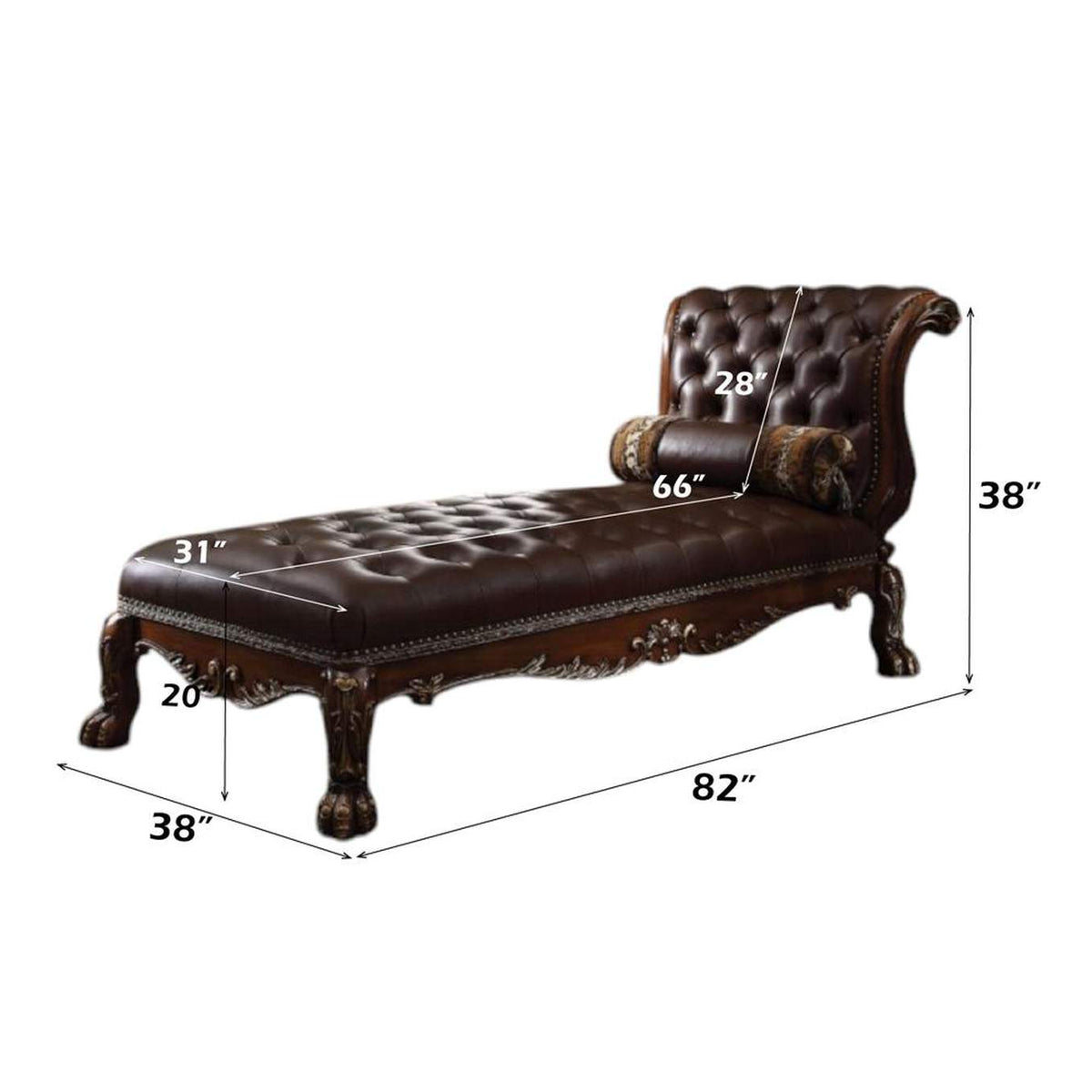 96487 Dresden Chaise with Pillow