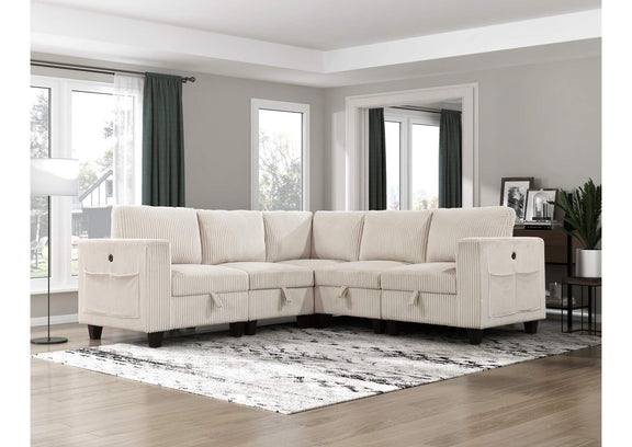 9650BE-C1A Chair with One Arm, Storage, Storage Pouch and Charging Ports