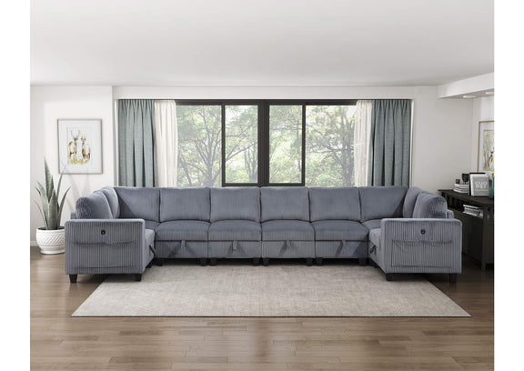 9650NDG-C1A Chair with One Arm, Storage, Storage Pouch and Charging Ports