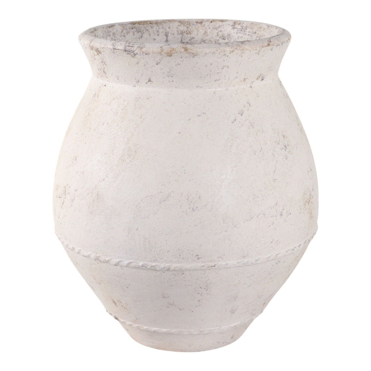 20" x 18" Traditional Terracotta Vase - Ivory