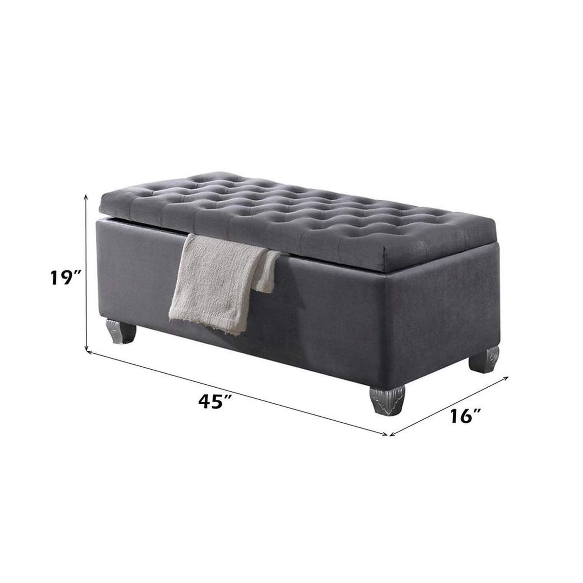 96546 Rebekah Bench with Storage