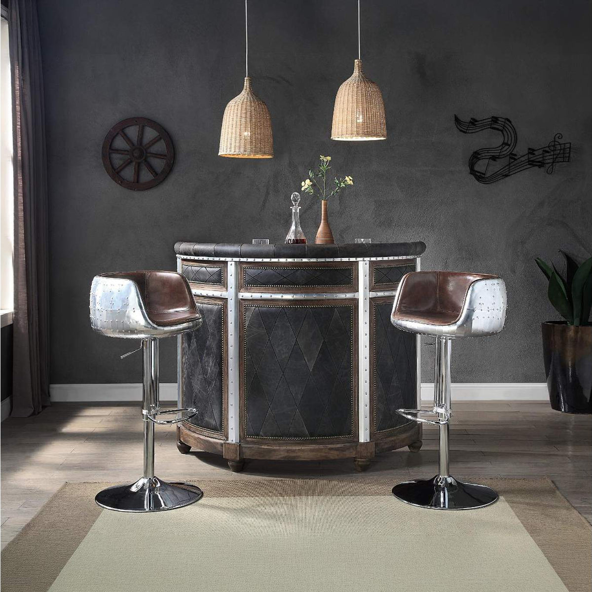 96555 Brancaster Adjustable Stool with Swivel