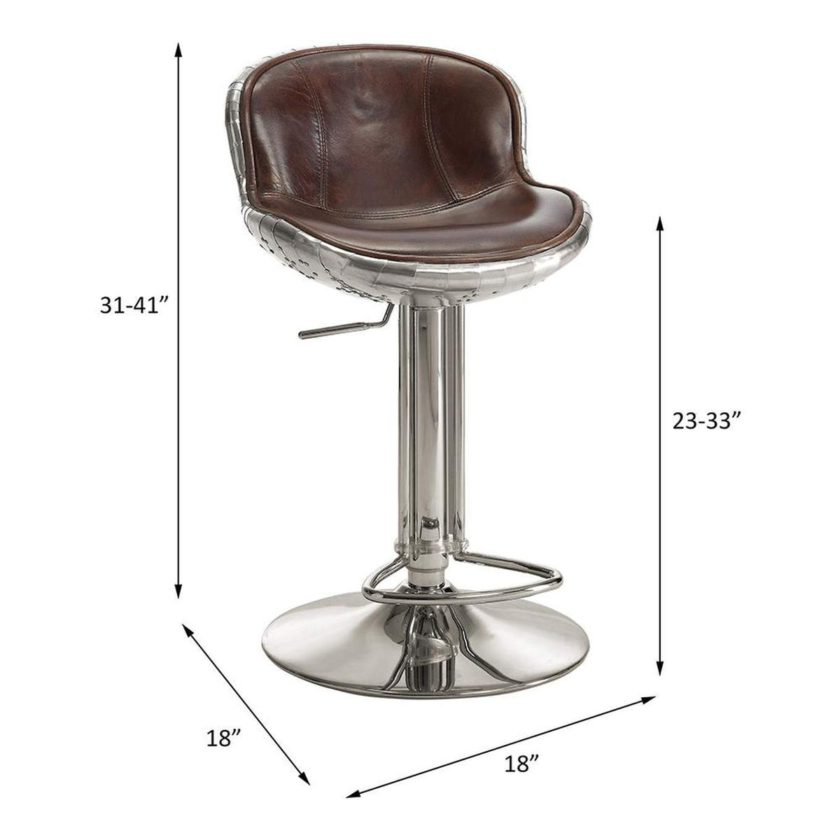 96556 Brancaster Adjustable Stool with Swivel