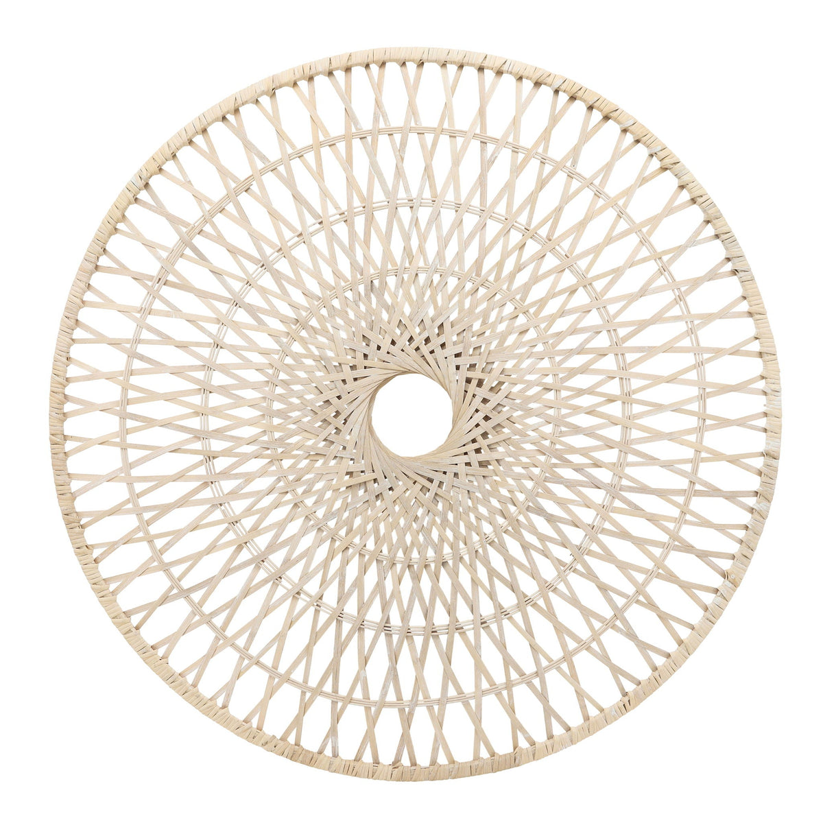 Wicker Round Wall Accent 36" - Natural