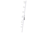 969558 Zayan 32 x 71 Inch Floor Mirror LED Lighting White Gloss
