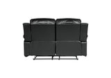 9700BLK-2 Cranley Double Reclining Love Seat