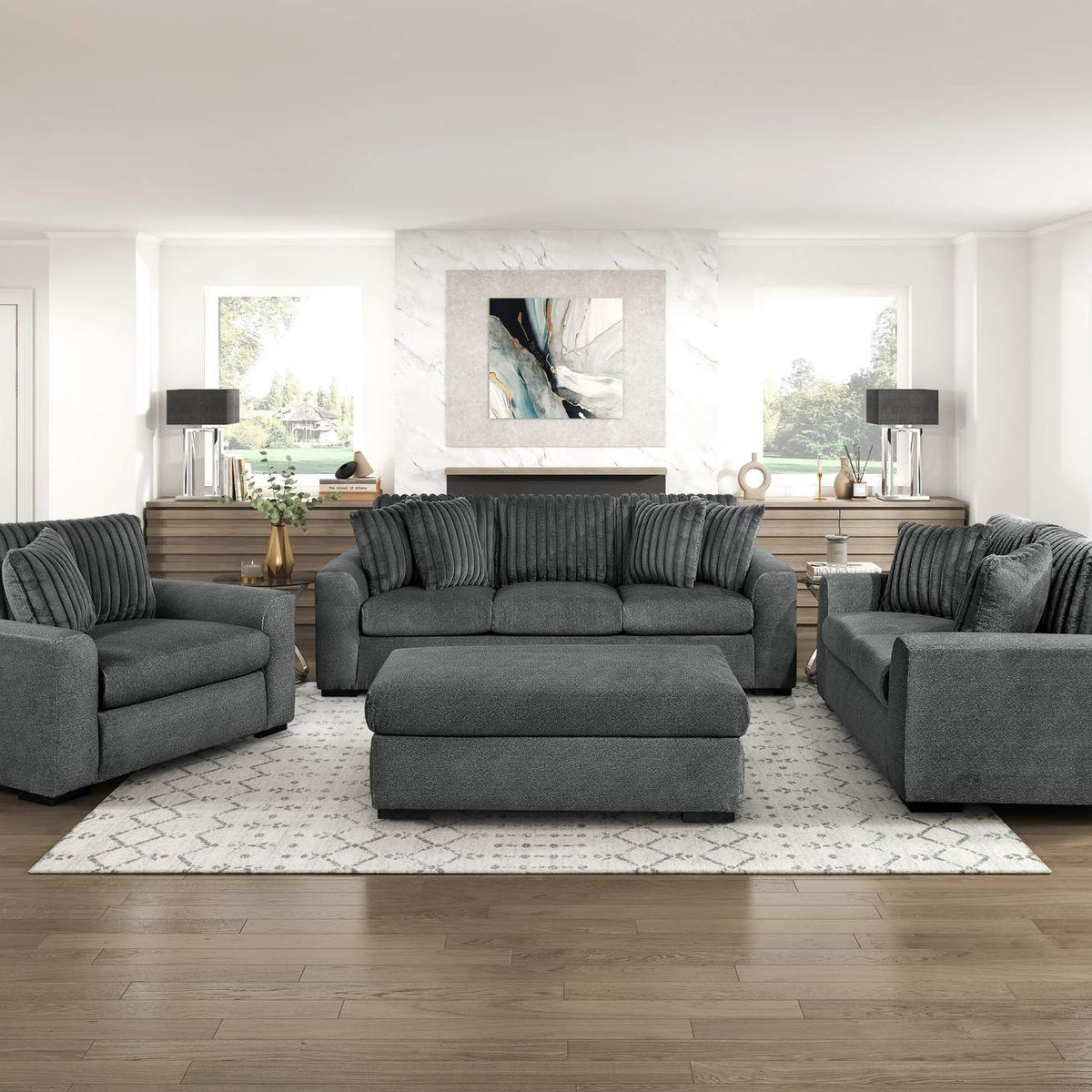 9720DGY-4 Ottoman