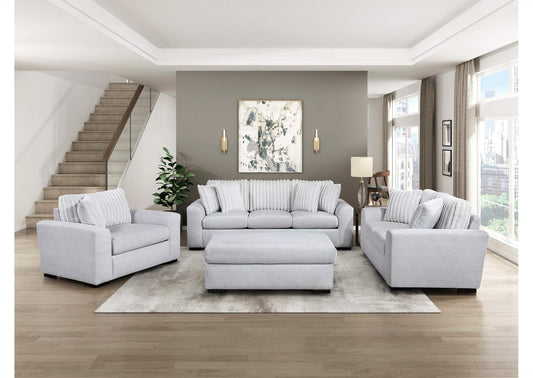 9720GRY-4 Ottoman