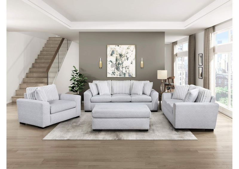 9720GRY-4 Ottoman