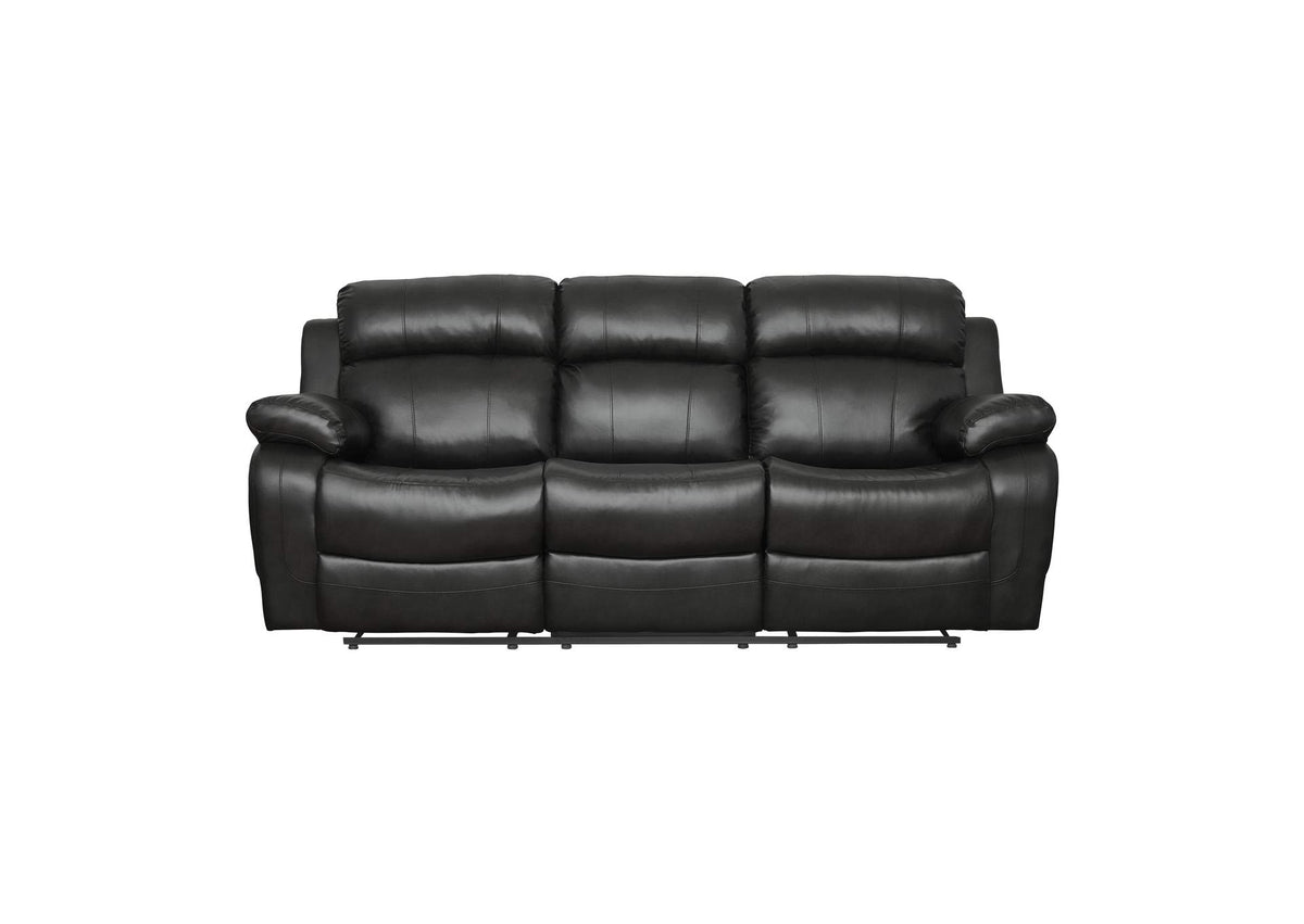 9724BLK-3 Marille Double Reclining Sofa with Center Drop-Down Cup Holders