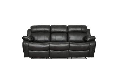 9724BLK-3 Marille Double Reclining Sofa with Center Drop-Down Cup Holders