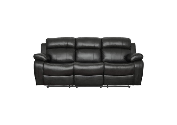9724BLK-3 Marille Double Reclining Sofa with Center Drop-Down Cup Holders