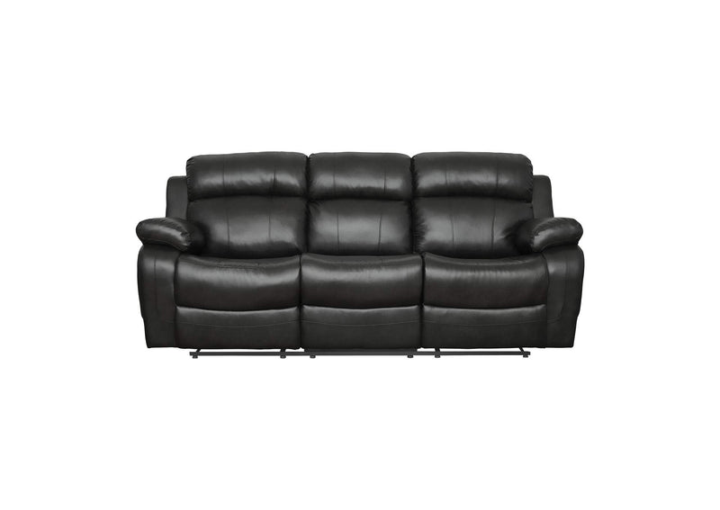 9724BLK-3 Marille Double Reclining Sofa with Center Drop-Down Cup Holders