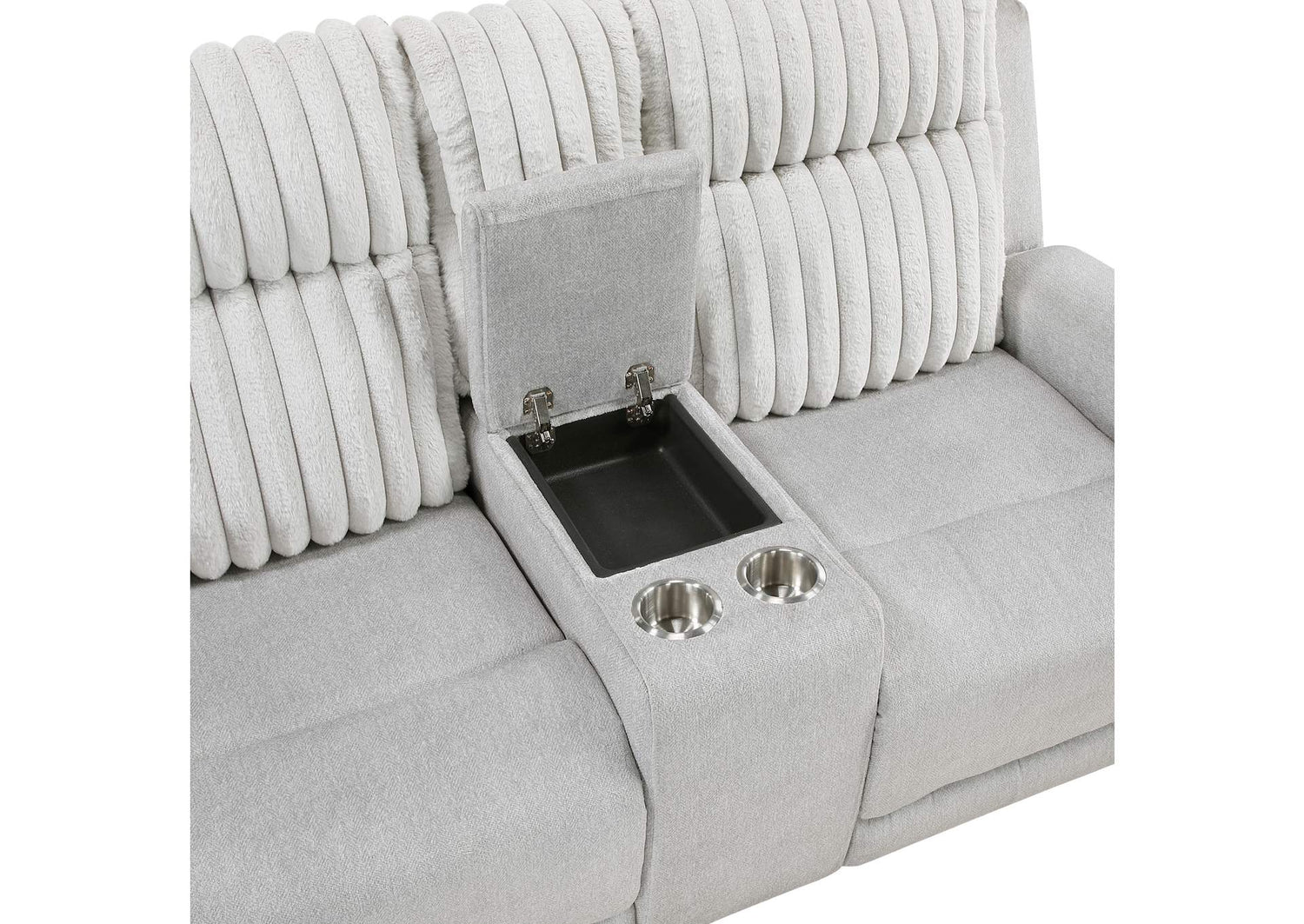 9728LGY-2 Double Reclining Love Seat with Center Console