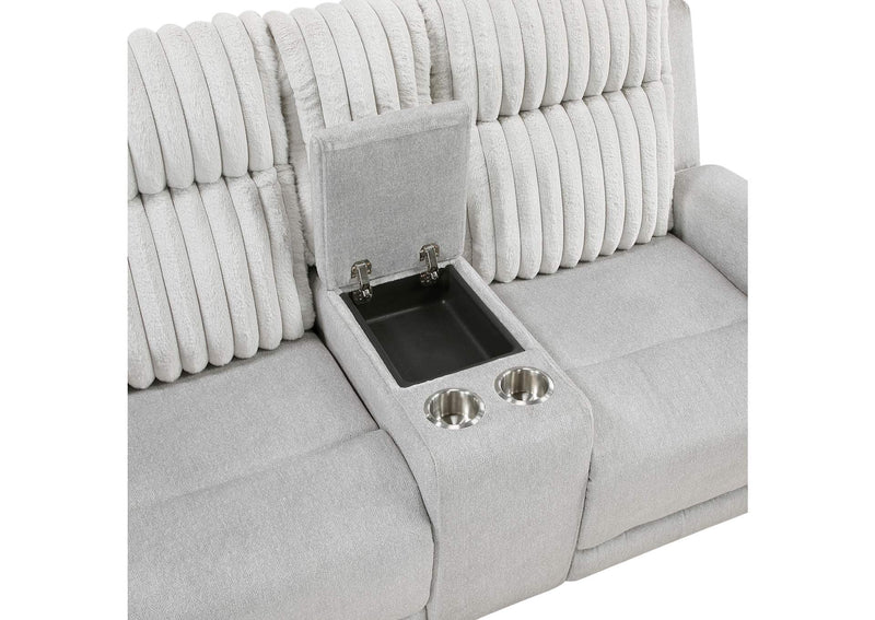 9728LGY-2 Double Reclining Love Seat with Center Console