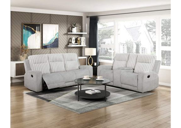 9728LGY-3 Double Reclining Sofa