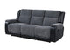 U5914-GREY_BLACK-RS U5914 GREY - BLACK RECLINING SOFA