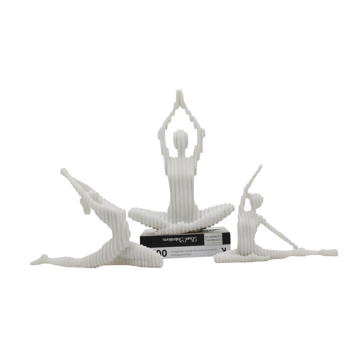 9" / 10" / 16" Ketsora Yoga Statuary (Set of 3) - White