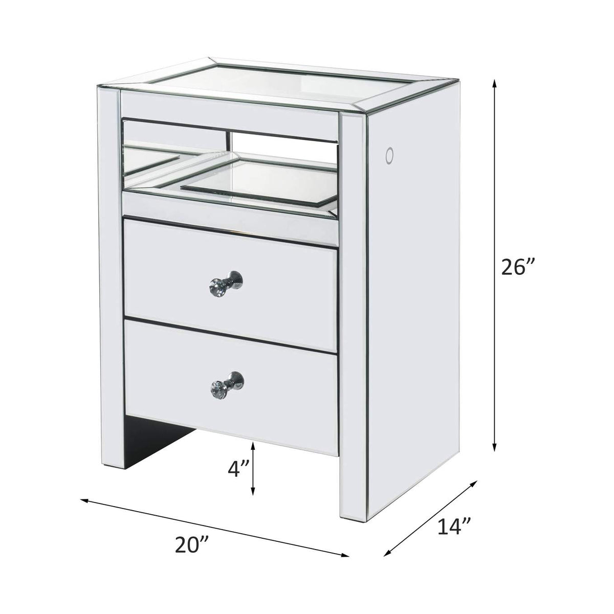 97685 Dominic Accent Table with Led