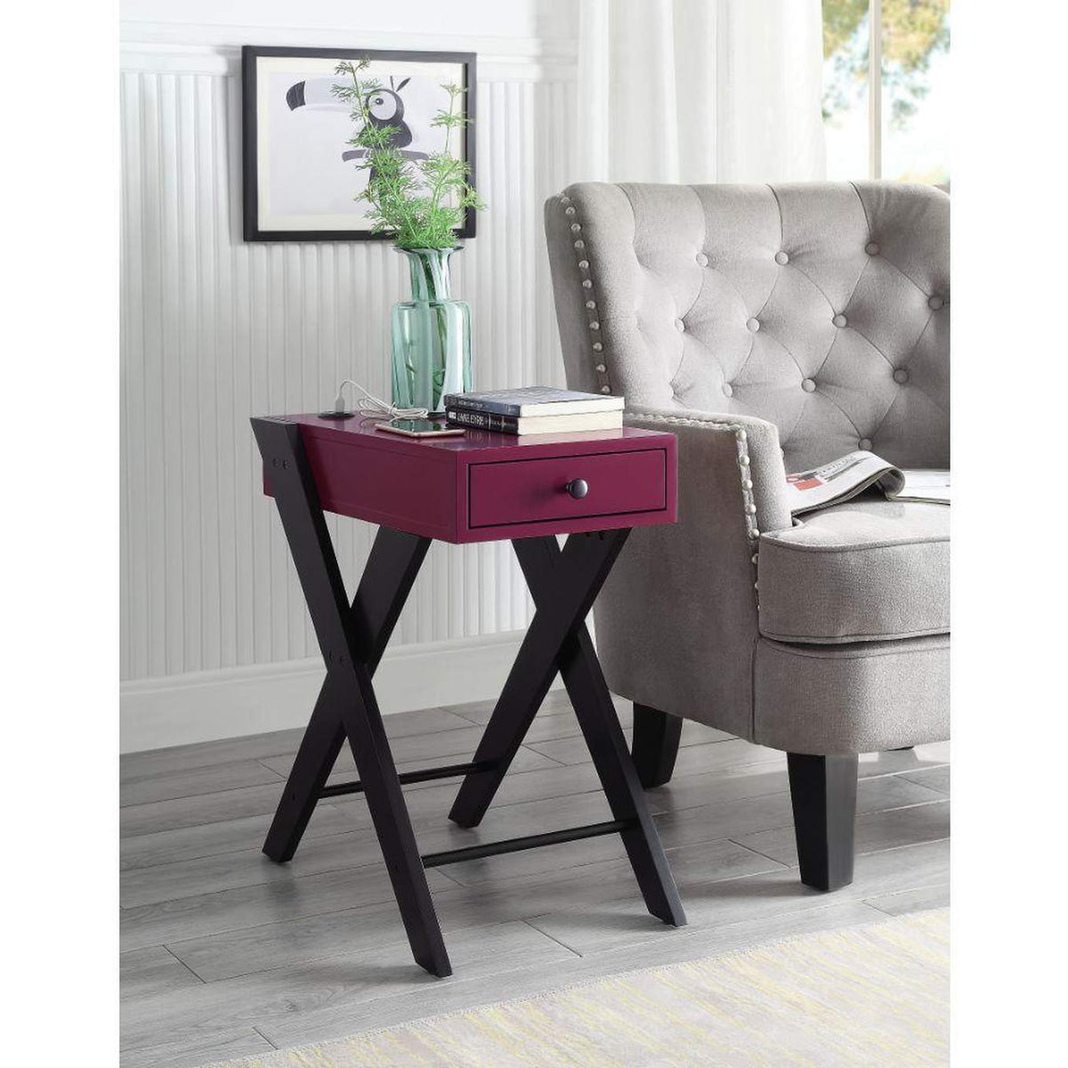 97737 Fierce Accent Table with USB