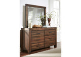 3F4182A Meadow Six Drawer Solid Wood Dresser In Brick Brown (2024)
