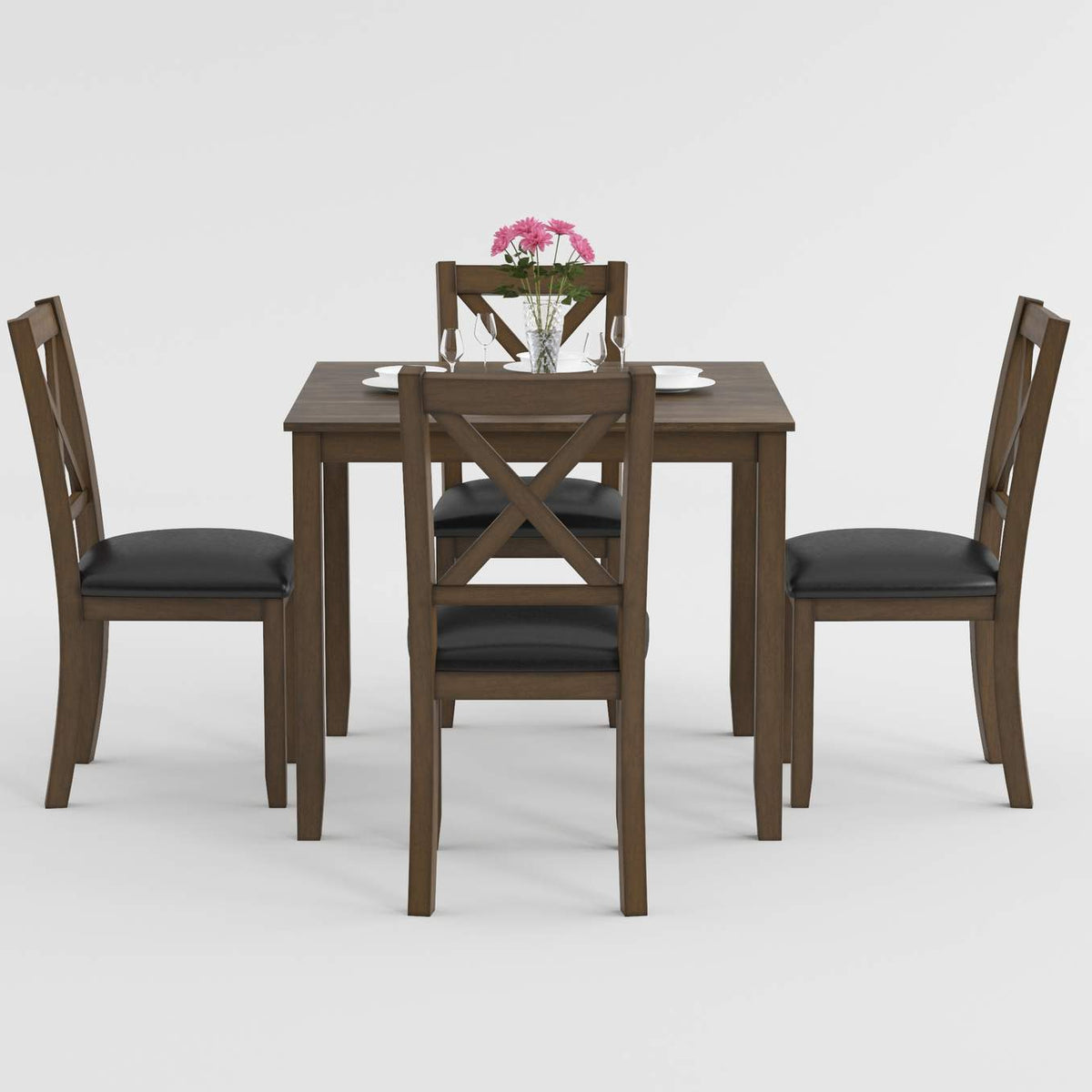 5838CH-5P Hazel 5 Piece Dinette Set