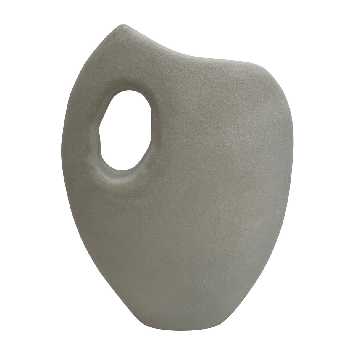 Stone 12" Tribal Vase - Natural