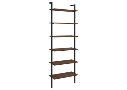 980072 Owens 96-inch 6-shelf Wall Bookshelf Walnut