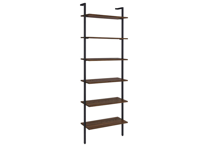 980072 Owens 96-inch 6-shelf Wall Bookshelf Walnut