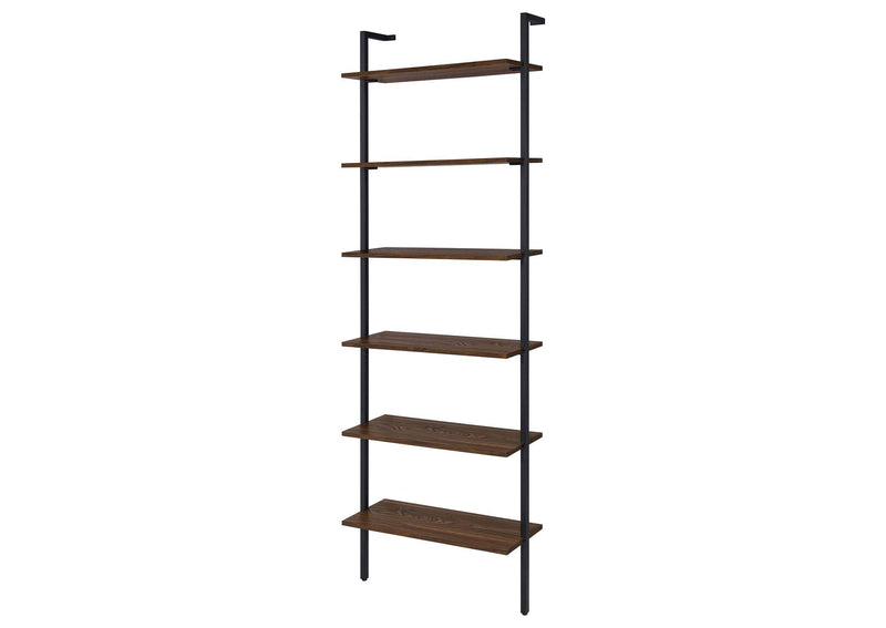 980072 Owens 96-inch 6-shelf Wall Bookshelf Walnut