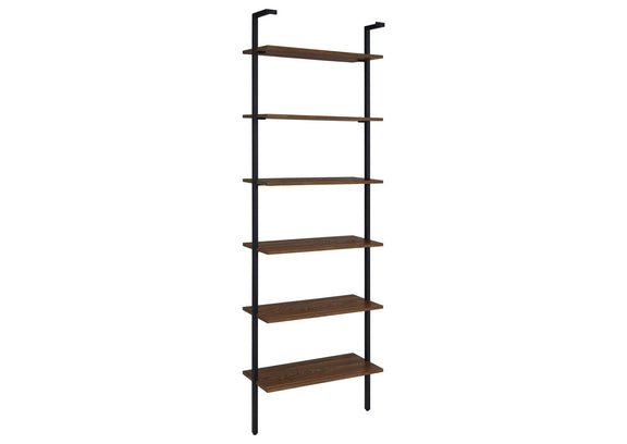 980072 Owens 96-inch 6-shelf Wall Bookshelf Walnut