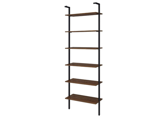 980072 Owens 96-inch 6-shelf Wall Bookshelf Walnut