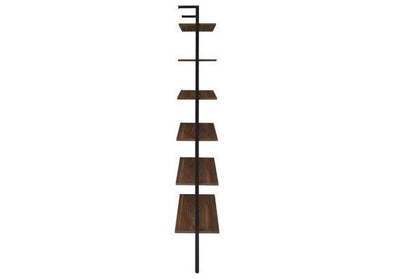 980072 Owens 96-inch 6-shelf Wall Bookshelf Walnut