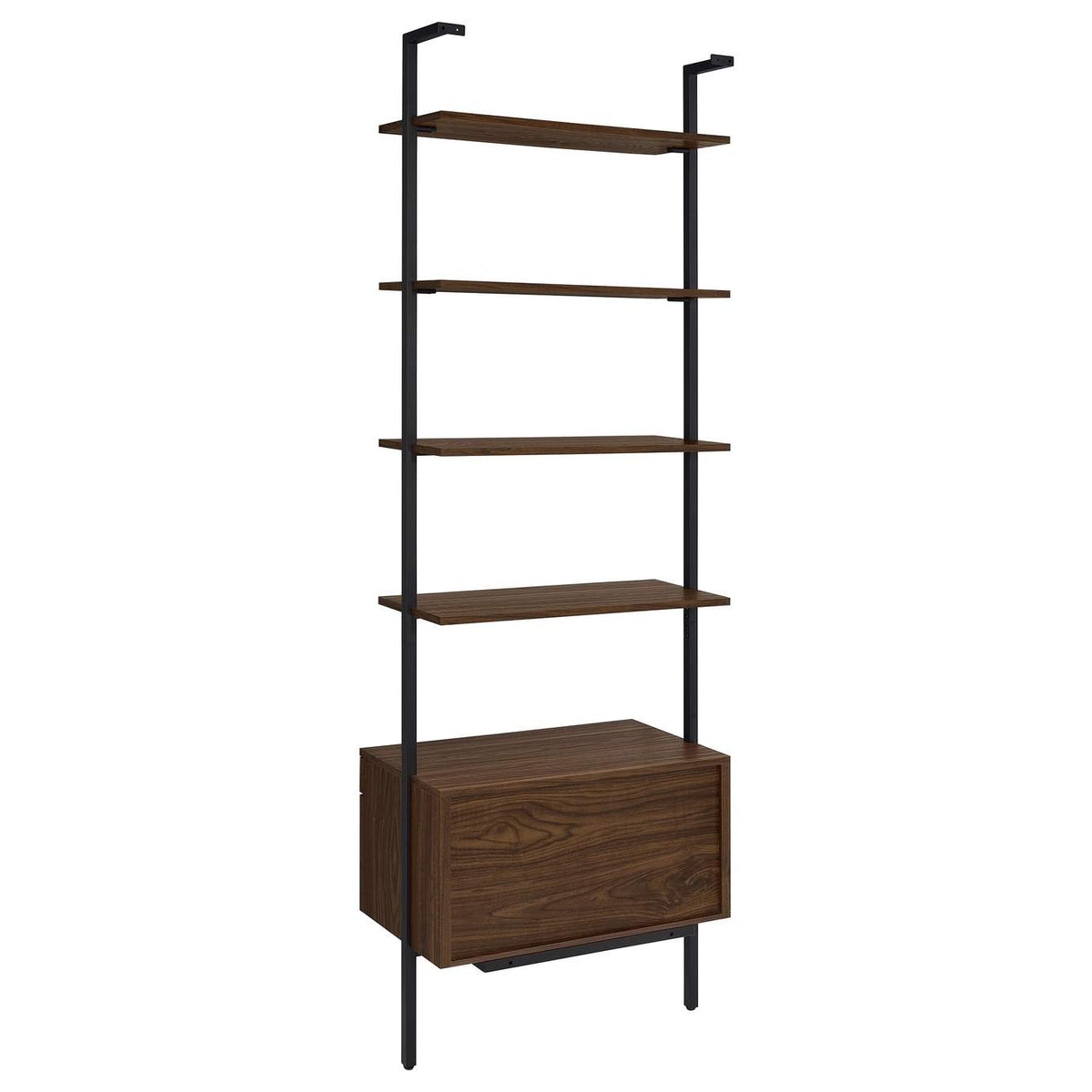 980074-S3 Owens 3-piece 96-inch Wall Mounted Bookshelf Set Walnut