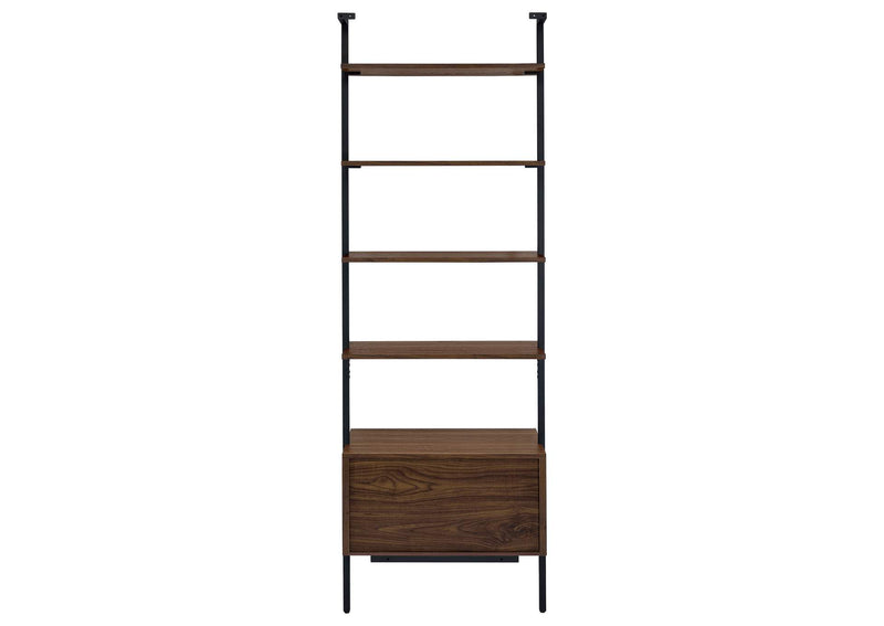 980074-S3 Owens 3-piece 96-inch Wall Mounted Bookshelf Set Walnut