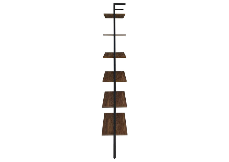980074-S3 Owens 3-piece 96-inch Wall Mounted Bookshelf Set Walnut