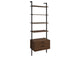 980074 Owens 96-inch 4-shelf Storage Wall Bookshelf Walnut