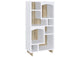 980075 Dalton 65-inch 6-shelf Bookcase White and Distressed Pine