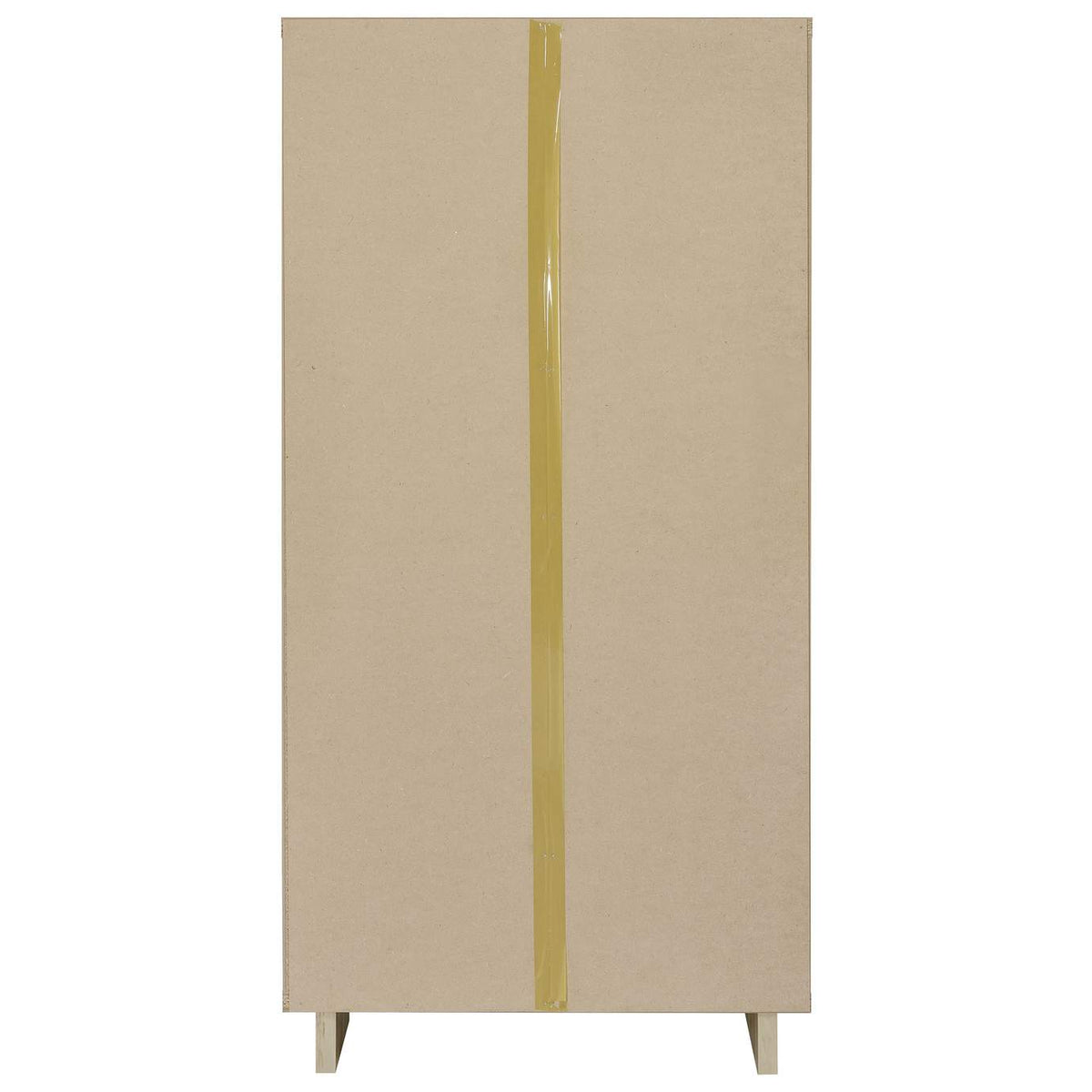 980075 Dalton 65-inch 6-shelf Bookcase White and Distressed Pine