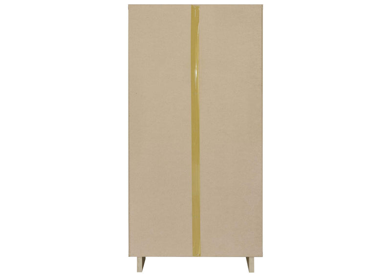 980075 Dalton 65-inch 6-shelf Bookcase White and Distressed Pine