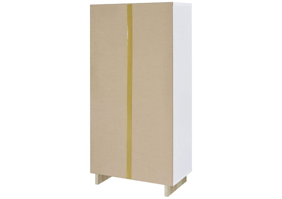 980075 Dalton 65-inch 6-shelf Bookcase White and Distressed Pine
