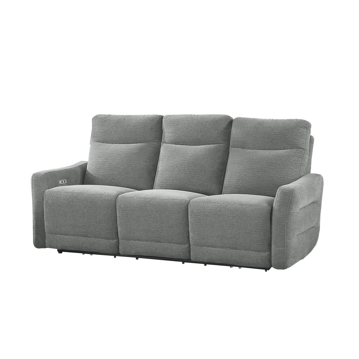 9804DV-3PWH Edition Power Double Lay Flat Reclining Sofa with Power Headrests and USB Ports