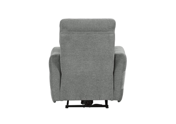 9804DV-1PWH Edition Power Lay Flat Reclining Chair with Power Headrest and USB Port