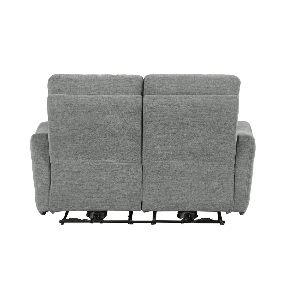 9804DV-2PWH Edition Power Double Lay Flat Reclining Love Seat with Power Headrests and USB Ports