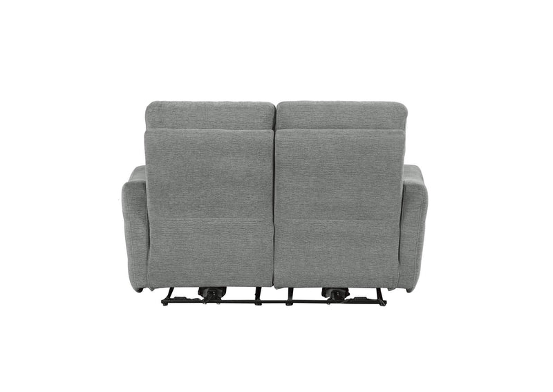 9804DV-2PWH Edition Power Double Lay Flat Reclining Love Seat with Power Headrests and USB Ports