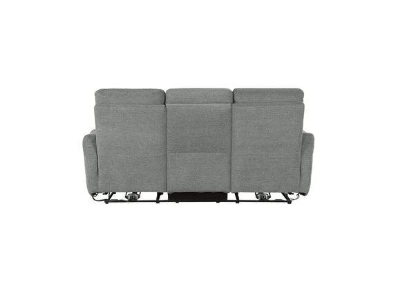 9804DV-3PWH Edition Power Double Lay Flat Reclining Sofa with Power Headrests and USB Ports